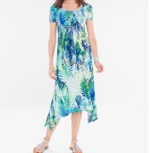 Chico Midi Palm Print Summer Dress